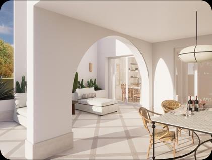 La Colina 13, visualisation of arched living space